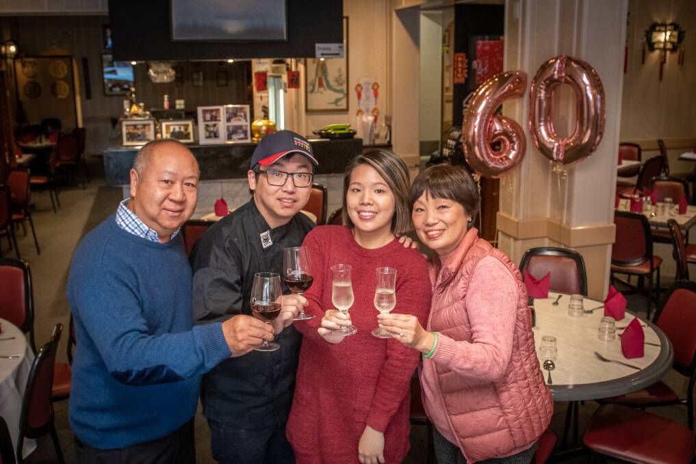 FAMILY AFFAIR: Noel Chung, Sonny Yang, Fontane Chung and Dianna Chung of Canton Restaurant. Picture: Paul Scambler