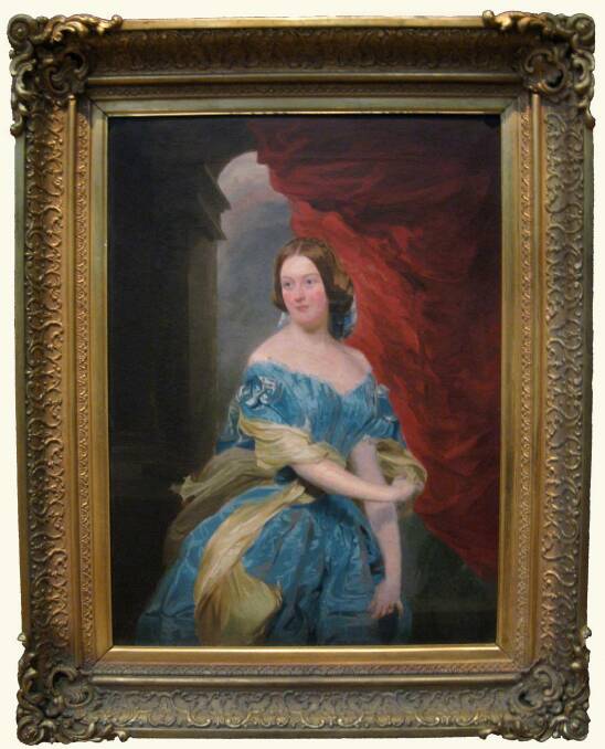 A painting of the young Lady Dry by Conway Hart, c. 1855. Picture: Supplied