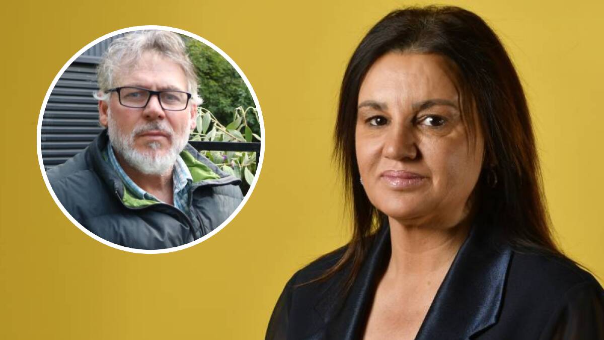 Rob Messenger (inset) and his wife, Fern Messenger, claim they were unfairly dismissed from senior roles in the office of Tasmanian independent Senator Jacqui Lambie (pictured) in 2017.