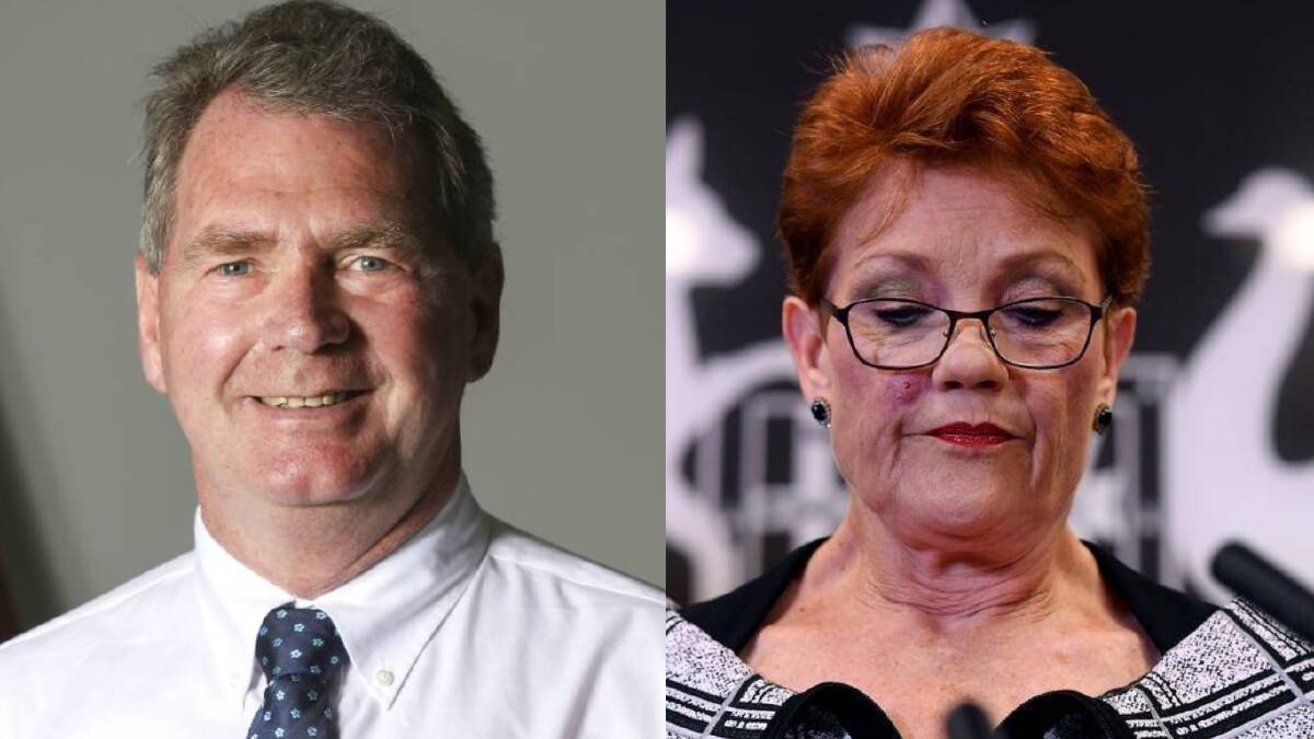 Tasmanian Nationals Senator Steve Martin and One Nation leader Pauline Hanson
