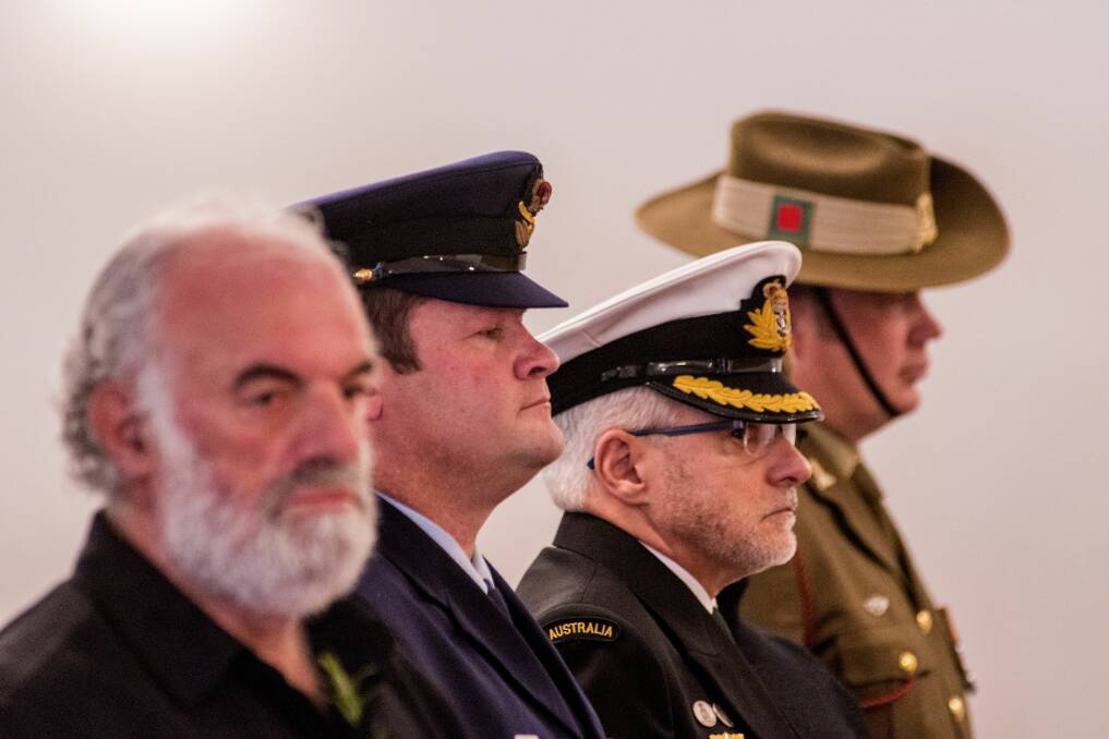 The dedications service for the headstones was attended by veterans and other distinguished members of the community. Picture: Phillip Biggs