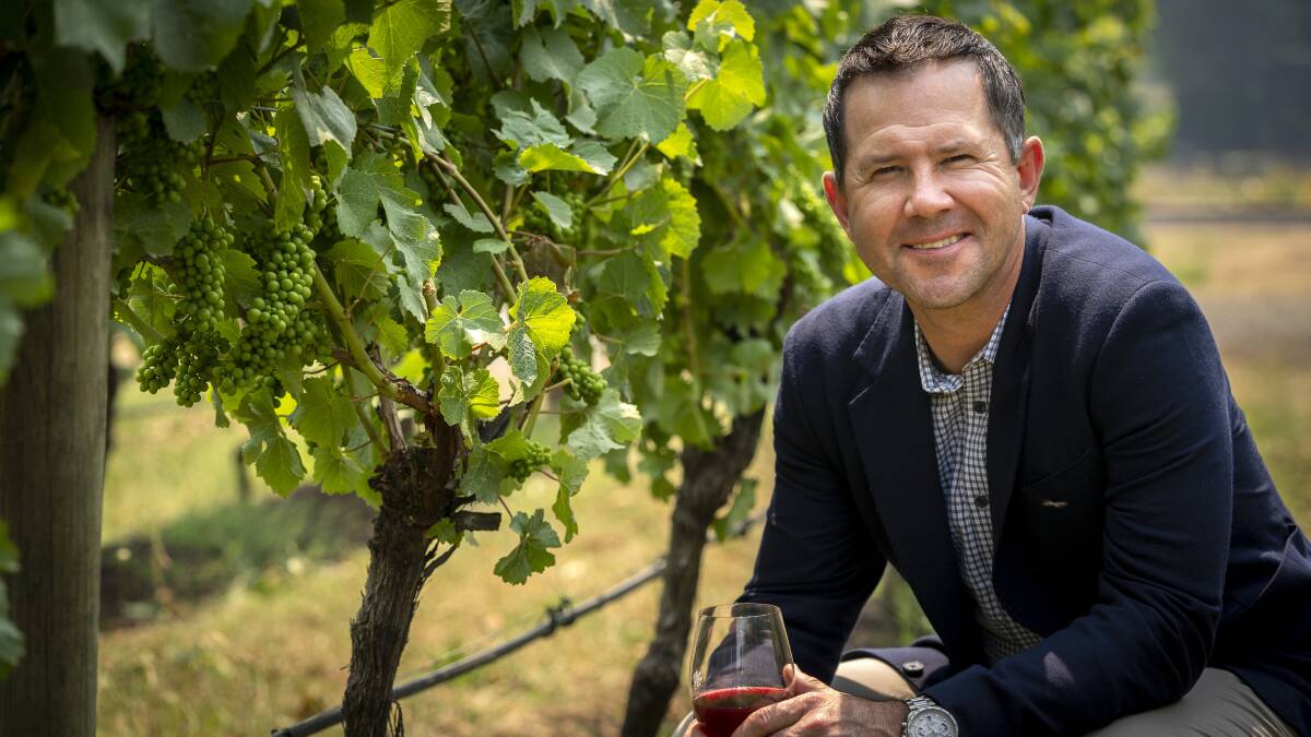 TASMANIAN PRIDE: Cricket great Ricky Ponting has released a new wine collection, with each item in the range inspired by a different aspect of his life and career. Ponting Wines is a partnership between Ponting and winemaker Ben Riggs. Picture: Supplied