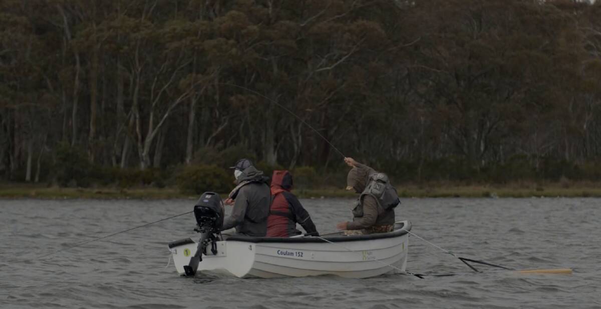 It was a wild and windy first day for the World Fly Fishing Championships. Picture: FlyLife