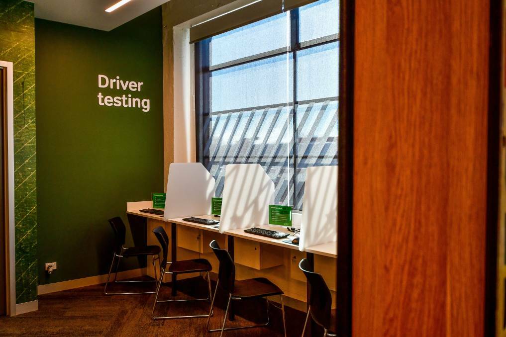 The driver testing space at the Service Tasmania building in Launceston. Picture: Scott Gelston