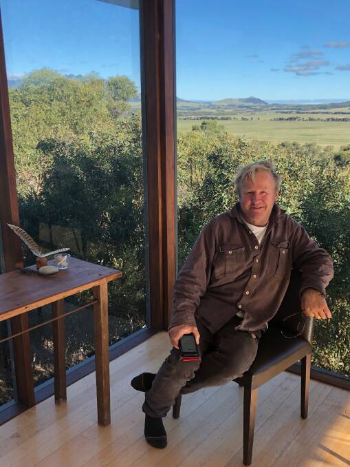 Mick Grimshaw, farmer and former Flinders deputy mayor, at home on the island. No-one wants to see Flinders Island become another Gold Coast, according to Mr Grimshaw.