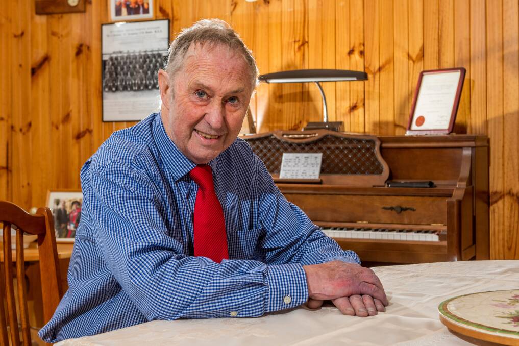 MUSIC MASTER: Don Ives, of Longford, has been awarded a Medal of the Order of Australia for his service to music and the community. Picture: Phillip Biggs