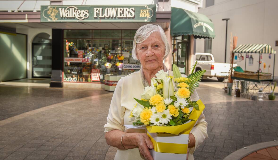 CLOSING THE DOOR: Walkers Flowers proprietor Jo Pennington is closing the store she bought 11 years ago, citing declining sales. Picture: Paul Scambler