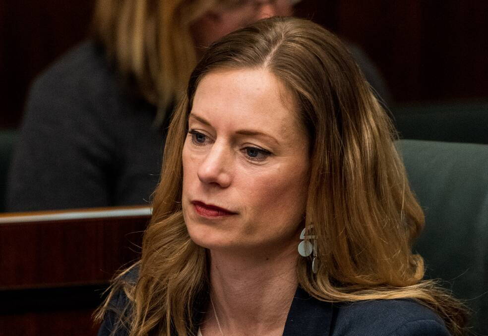 Labor leader Rebecca White is said to have spoken out against a motion regarding preselection that was moved in a recent meeting of the party's administrative committee. Picture: Phillip Biggs