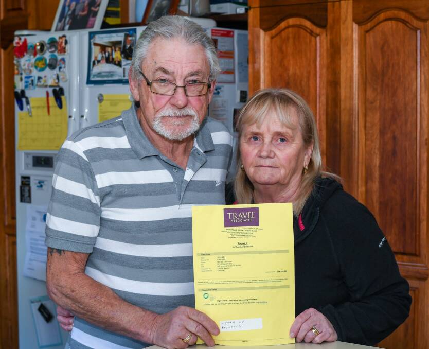 ANXIOUS WAIT: Ken and Lynn Bacon, of Longford, have spent the last four months waiting for a refund for a cancelled cruise. The COVID-19 pandemic forced Princess Cruises to call off the voyage. Picture: Neil Richardson