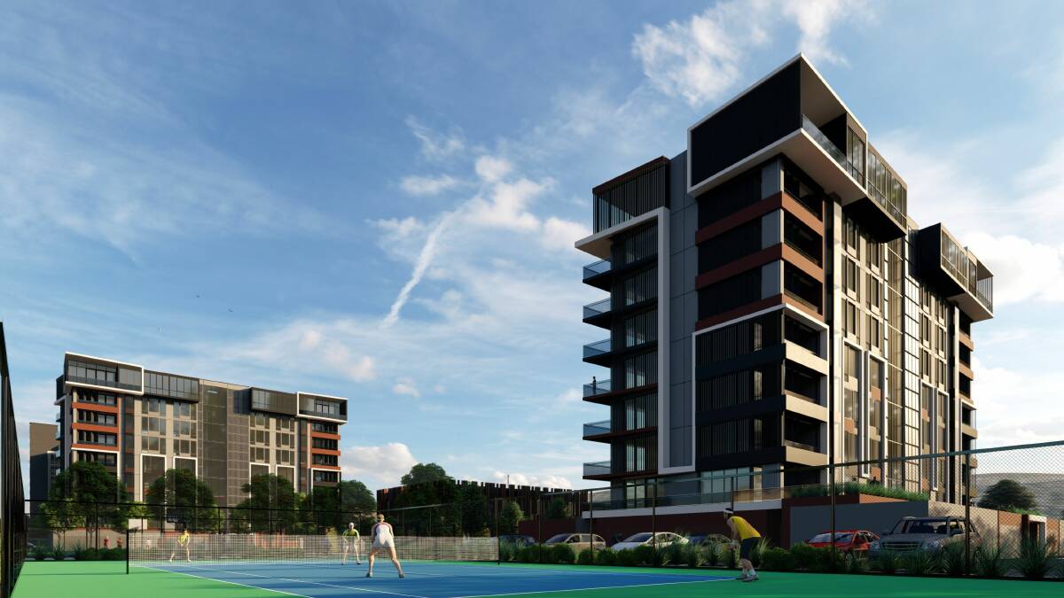 A digital render of businessman Errol Stewart's proposed Kings Wharf Towers development. Picture: Supplied
