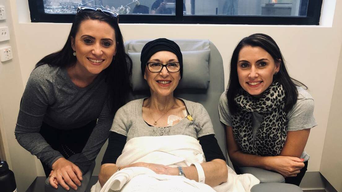 COMMITTED: Voluntary assisted dying advocates Jacqui and Natalie Gray with their mother Diane before she died of cancer in 2019. Picture: Supplied