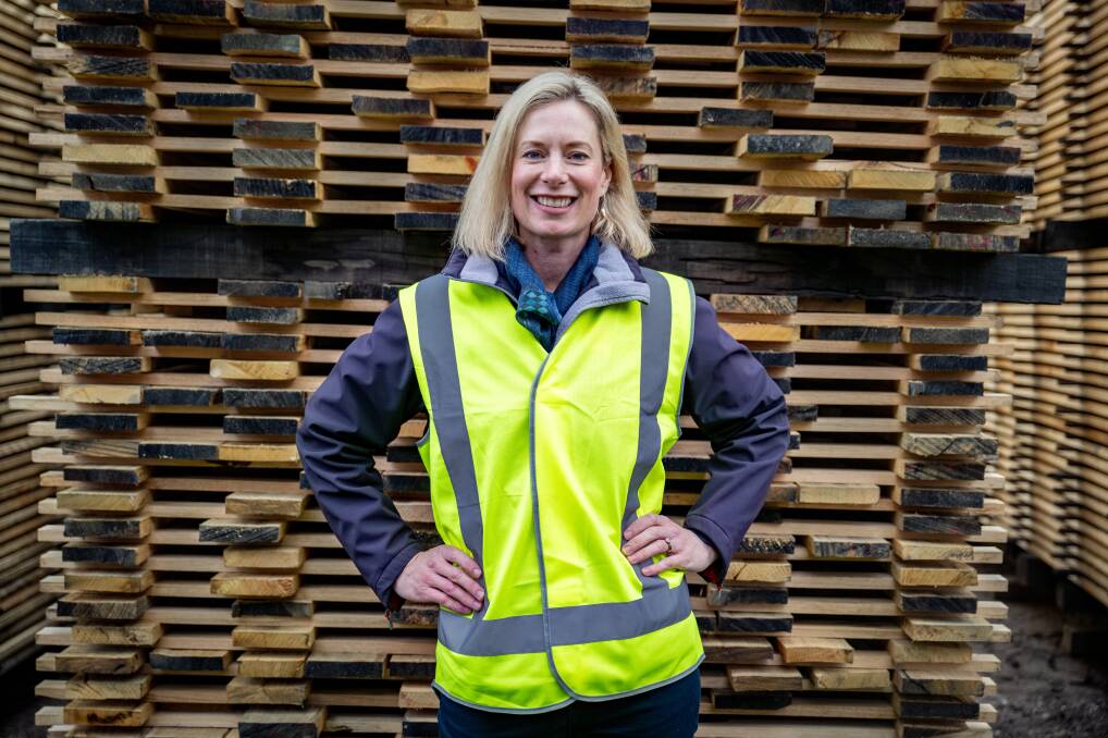 Labor leader Rebecca White said the party would work with the crossbenchers to end the uncertainty that existed for sawmillers. Picture Paul Scambler.