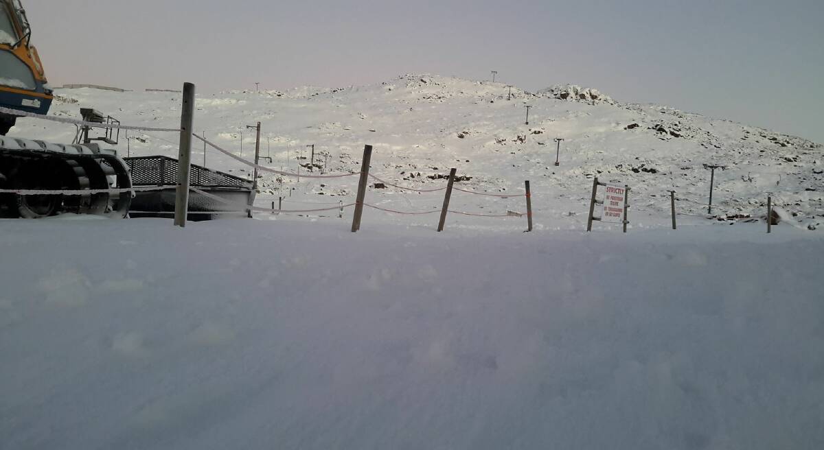 FROSTY: The scene at the summit of Ben Lomond on Saturday morning. Picture: Supplied 