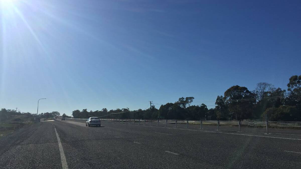 PROGRESS: Traffic is now using a new section of highway between Perth and Devon Hills. Picture: Zona Black