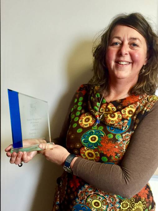 WINNER: Debbie Steer was named the 2017 Best Regional Business Enterprise Centres Australia advisor award winner. Picture: Supplied