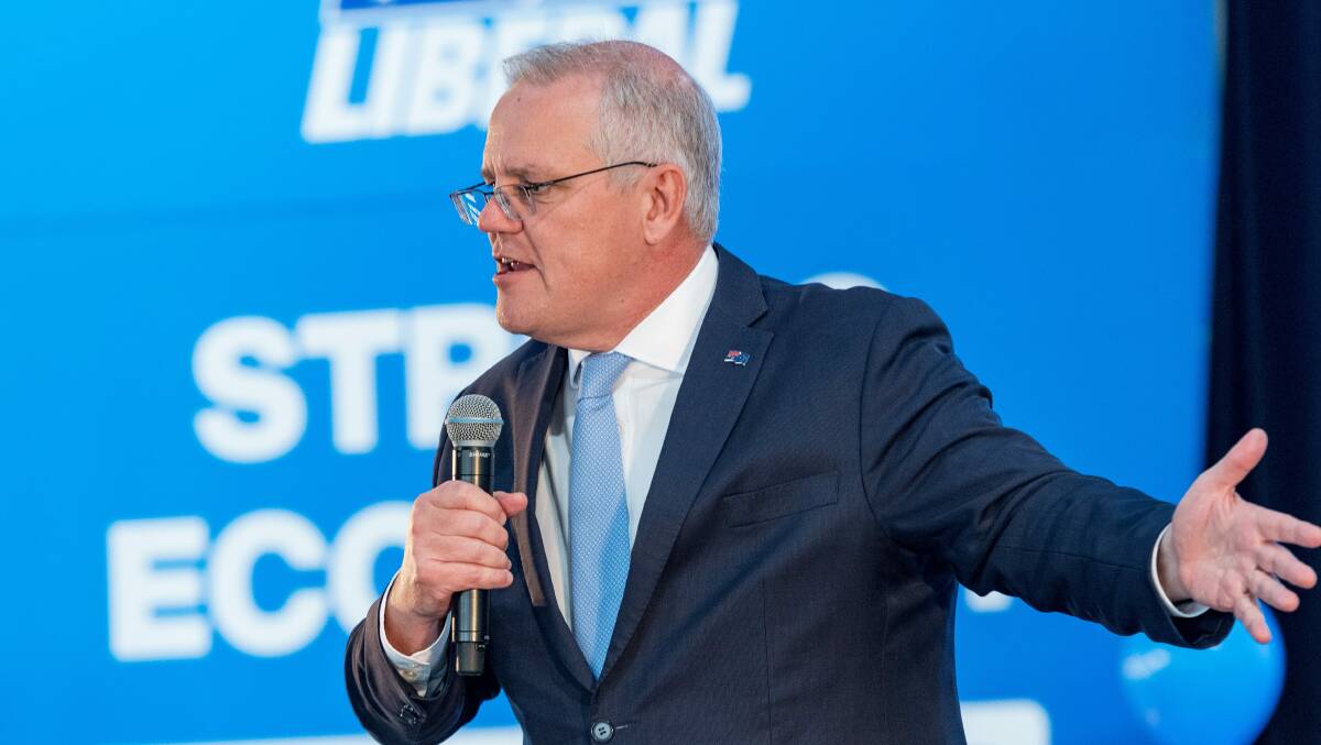 Scott Morrison is abandoning his post early in a surprise to no one. Picture by Phillip Briggs