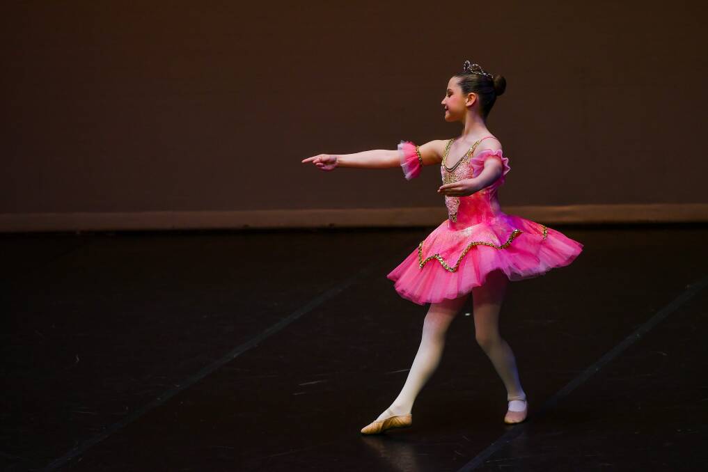 CLASSIC: Eliza Kitto performs in the under 8 classical dance solo section. Pictures: Scott Gelston