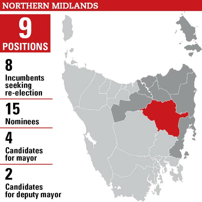 There are 10,123 registered voters in the Northern Midlands Council area.