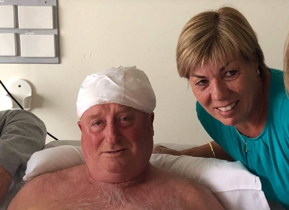 RECOVERING: Rod and Maree Patterson at Melbourne's Alfred Hospital. Picture: Supplied