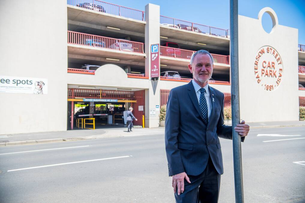 MOVING: Mayor Albert van Zetten will propose a review of the city's parking, with an eye to implement 60-90 minute free periods in multi-deck car parks. Picture: Scott Gelston