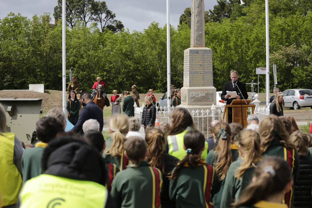 Campbell Town marks Remembrance Day. Pictures: Matt Dennien