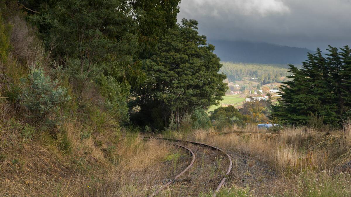 RAIL TRAIL: North-East Tasmania rail trail tracks beside Golconda Road, a short distance from Lilydale Falls. Picture: Phillip Biggs