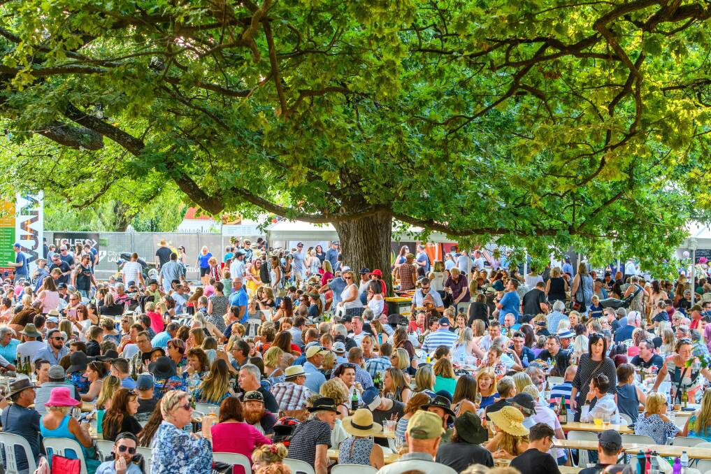 PACKED: The Saturday crowd at Festivale 2018. Picture: Scott Gelston