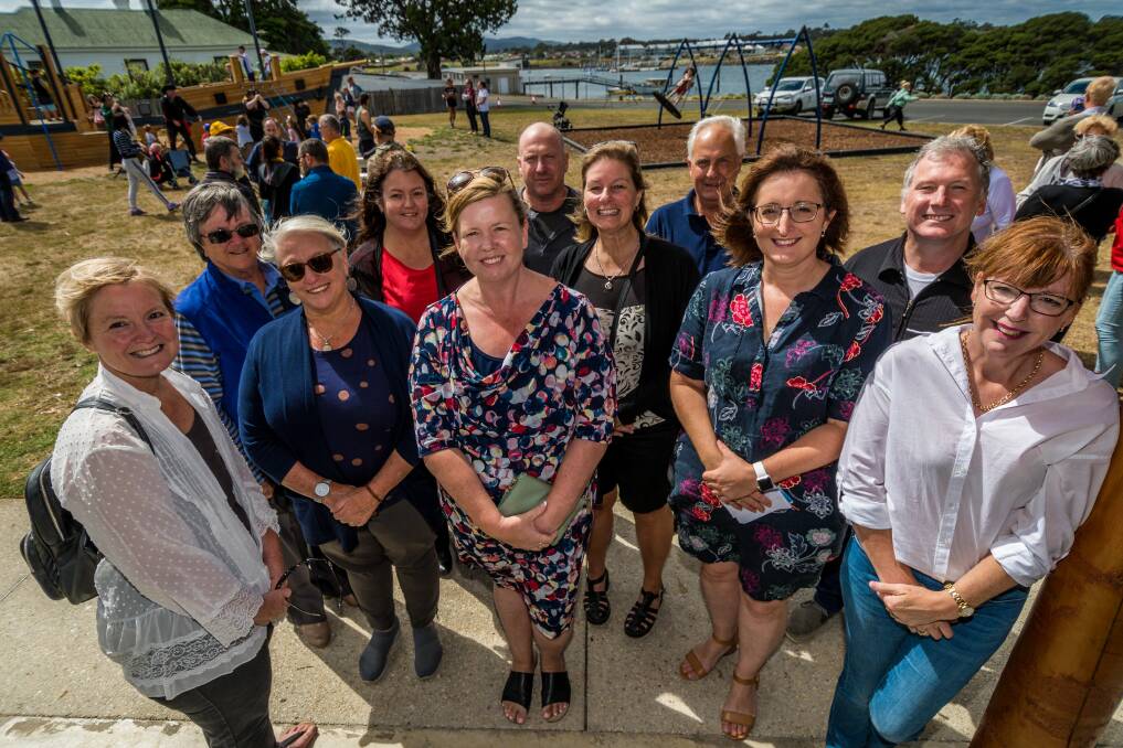 The George Town Destination Action Plan leadership group at the launch of the Windmill Point playground. Picture: Phillip Biggs