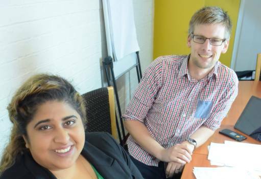 LEADING: Talitha Devadass and Adam Mostogl of The Van Diemens Project. Ms Devadass is a finalist in the emerging leader category of the Telstra Women in Business Awards, among a number of others from the region. Picture: File