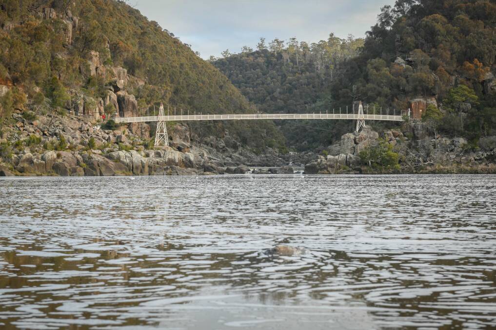 Previously not included in the Tasmanian Heritage Register entry for Cataract Gorge, the new boundary proposed would expand to include Zigzag Track and much of the First Basin. Picture: Paul Scambler