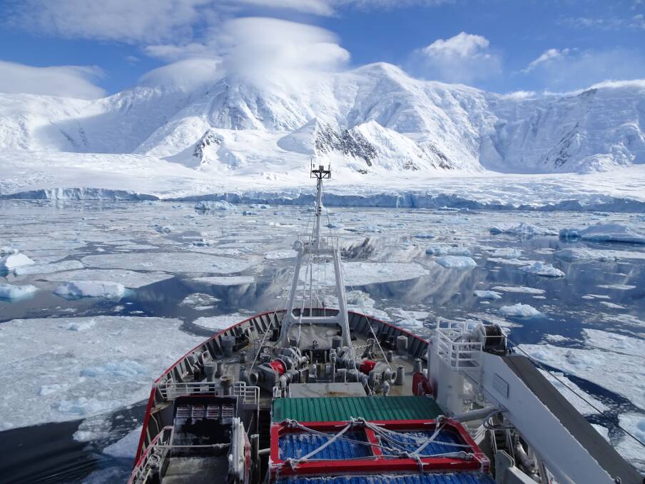 A view of Anvers Island, near Antarctica, during a research cruise. Picture: Rachael Sanders