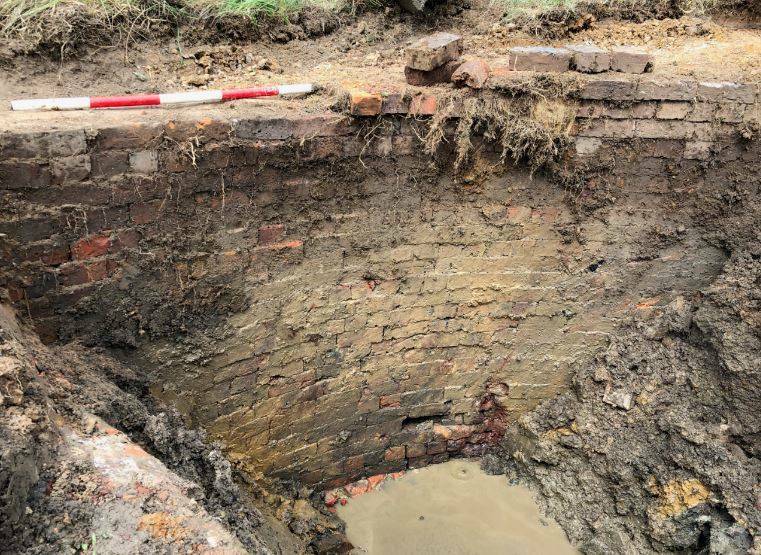 Part of the former convict station found at Kings Meadows. Picture: Phillip Biggs