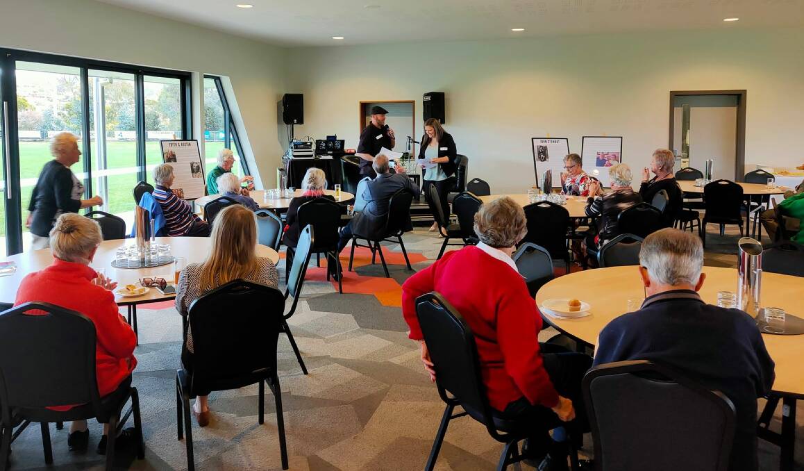 About 60 people attended the West Tamar Seniors Week event at Riverside Soccer Club on Thursday, featuring a conversation about historic Launceston figure Dr Willian Pugh. Picture: Supplied