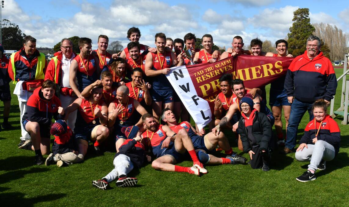 Premiers: The Latrobe reserves defeated Wynyard by 22 points at Latrobe. Picture: Brodie Weeding.