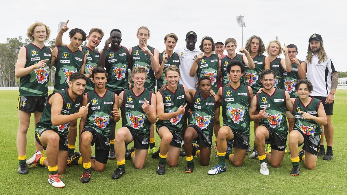 So close: The Tasmanian All Nations team was defeated in the grand final. Picture: AFL Media  