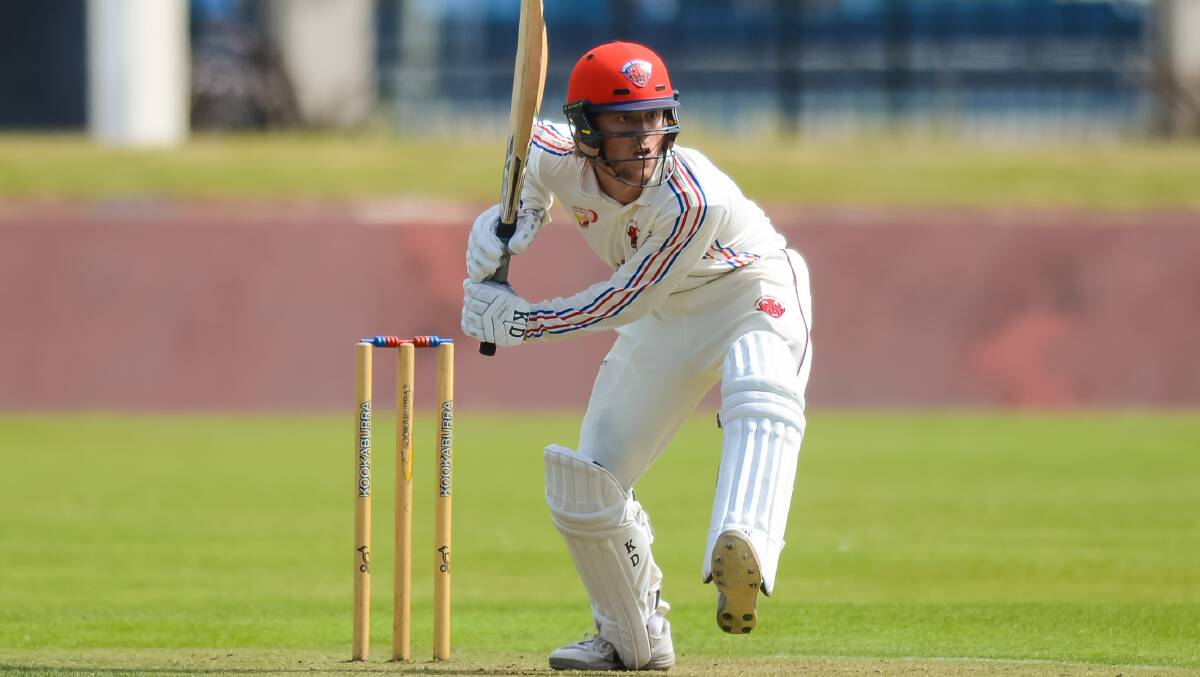 Mountaineers' target: Sheffield coach Marc Simonds insisted Callan Morse will be the key wicket at Latrobe on Saturday. Picture: Phillip Biggs. 