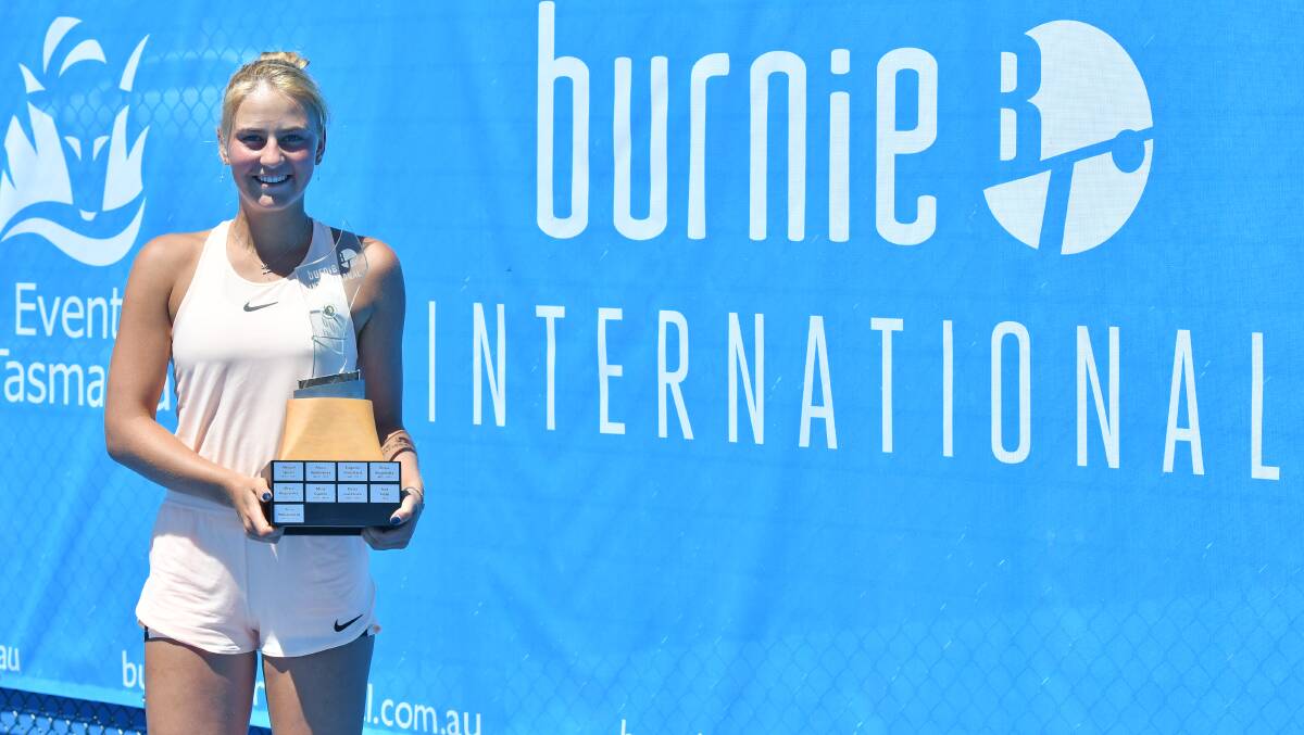 Back to defend title: Ukraine's Marta Kostyuk will return to the Burnie International. Picture: Brodie Weeding.