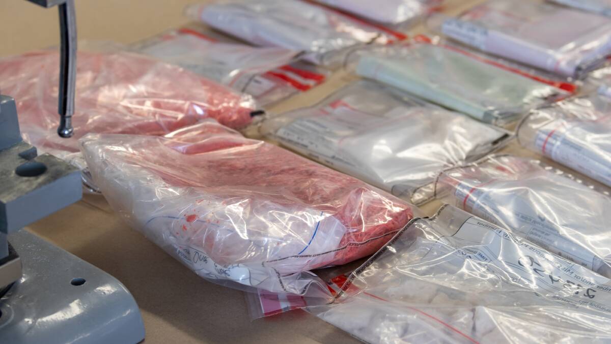 Some of the $1 million worth of MDMA and methylamphetamine seized in Operation BOLD