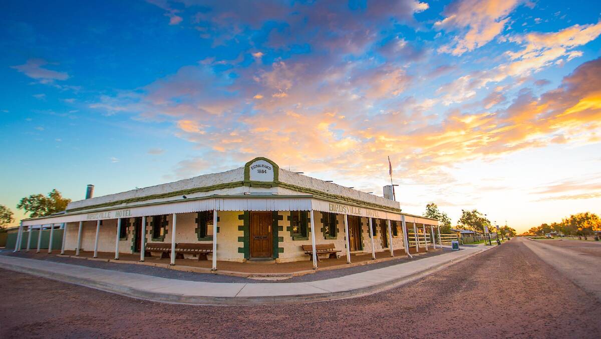 Birdsville Hotel is a nice place for locals to cool down, after a hot day. Photo supplied.