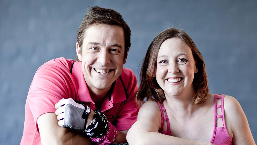 LEGACY: Samuel Johnson, pictured with sister Connie, is taking his fight for cancer research to Ballarat harness racing for a special girls' night out.