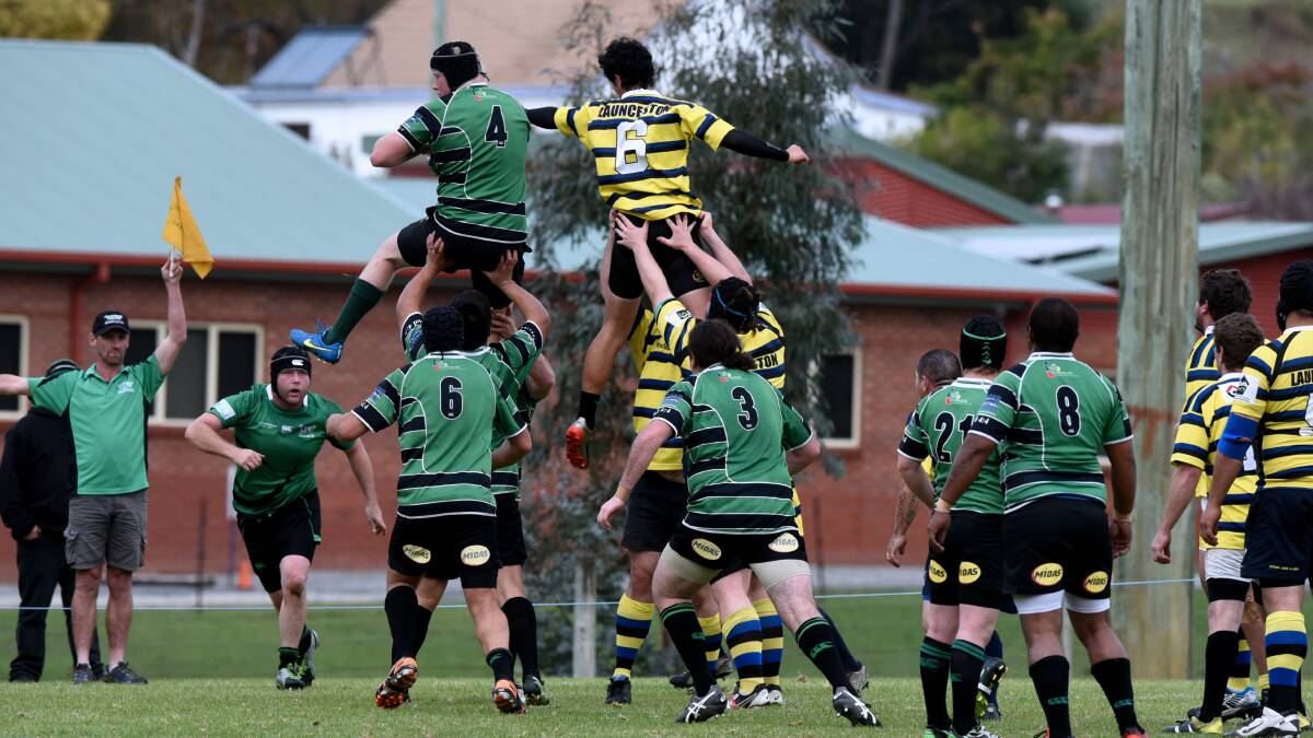 UPS AND DOWNS: Devonport in action this year against Launceston.