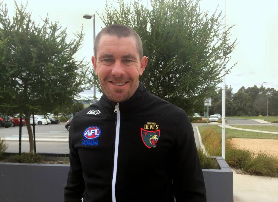 CONFIDENT: Tasmania Devils football manager Craig Notman is backing in a number of his players in the AFL draft.