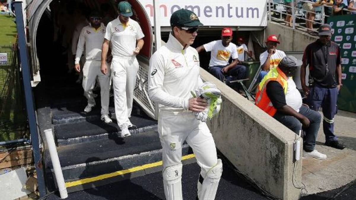 FOLLOW THE LEADER: Australia's newest and 46th captain of the test team walks onto Wanderers Stadium on Good Friday for his first day on the job. Picture: cricket.com.au