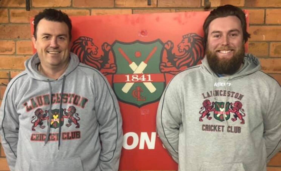 OLD FIRM BACK: New club coach Andrew Gower and captain Alistair Taylor reunite at Launceston after two seasons together leading the Greater Northern Raiders.