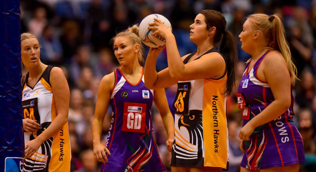 EYES UP: Northern Hawks shooter Ashlea Mawer was recognised for another stellar season.