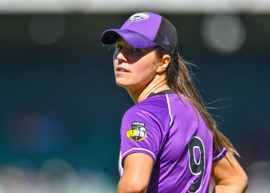 LOOKING BACK: Hobart Hurricanes and Tasmanian seam bowler Katelyn Fryett is set to play back in Launceston.