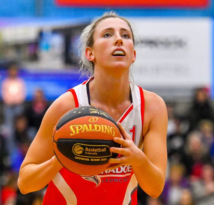 REMEMBER THIS: Lauren Nicholson was back at Elphin Sports Centre for the first time since she delivered the Launceston Tornadoes a preliminary final win last year.