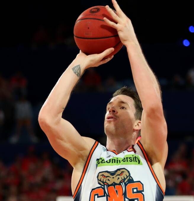 SKY WALKER: Cairns Taipans recruit Lucas Walker gets into his rhythm after standing much of the early part of the NBL season on the sidelines after having ankle surgery. 