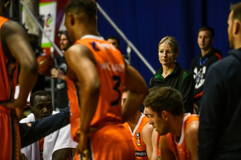 WATCHFUL: Veale is invited to join the bench of the Cairns Taipans - just two days following the Launceston Tornadoes coaching appointment - during last week's NBL Blitz in Launceston. Picture: Scott Gelston