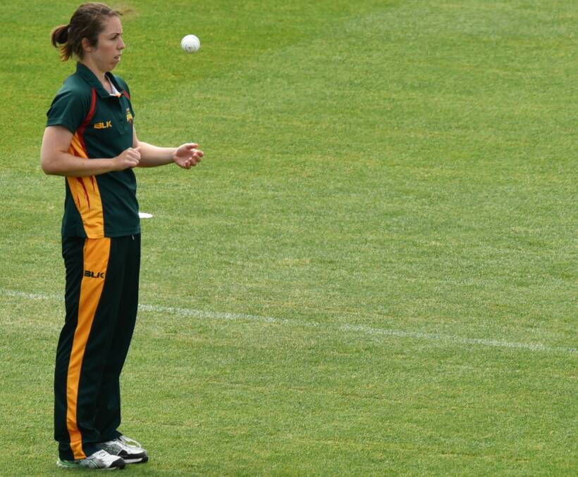 ON HER MARK: Tasmanian Roar's new captain and Launceston cricketer Brooke Hepburn is set for the new season.
